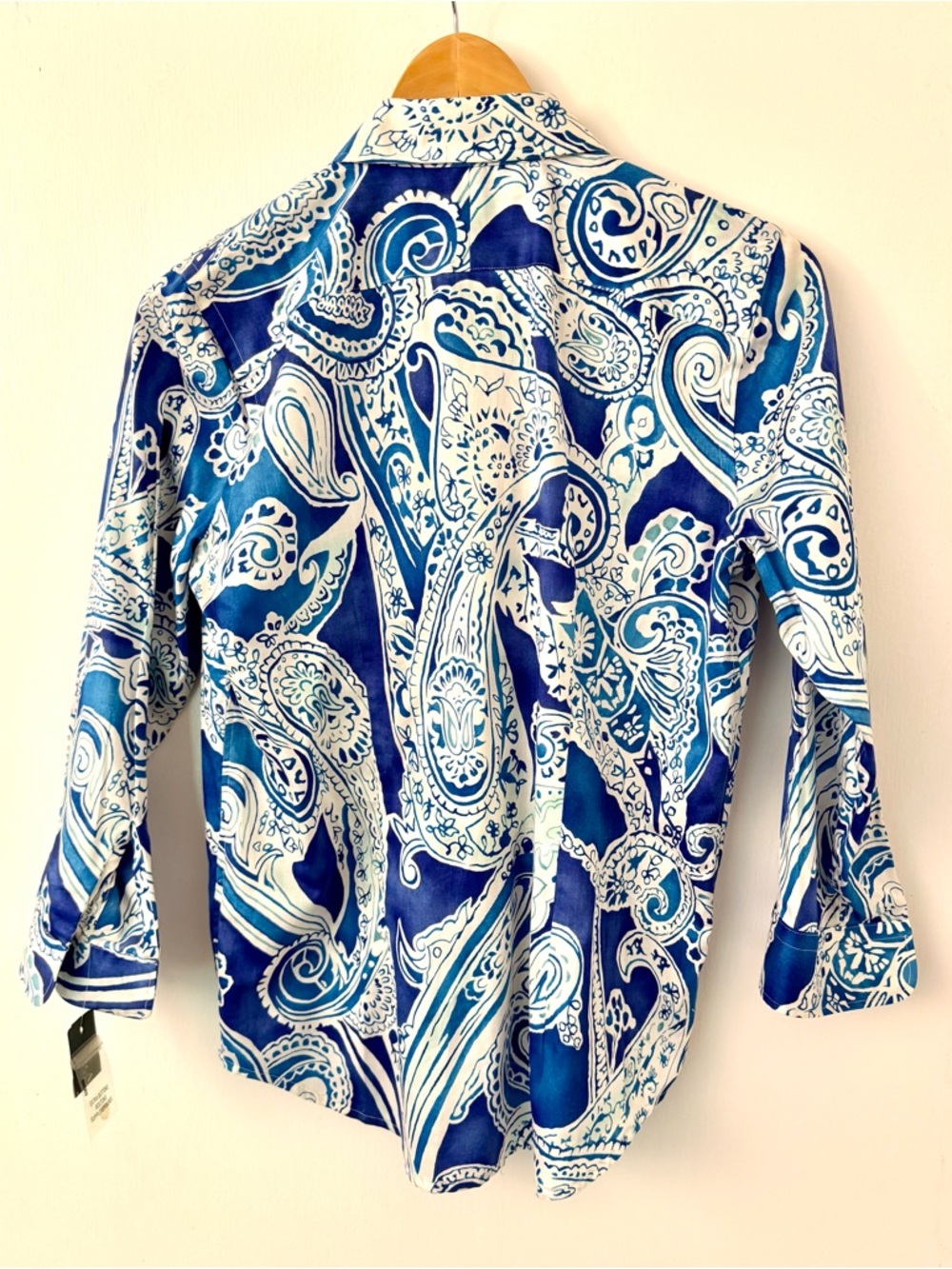 NWT Lauren Ralph Lauren Cotton Paisley Shirt - Picture 9 of 9